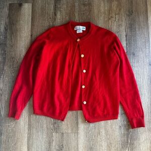 Ballantyne Vibrant Red Cardigan